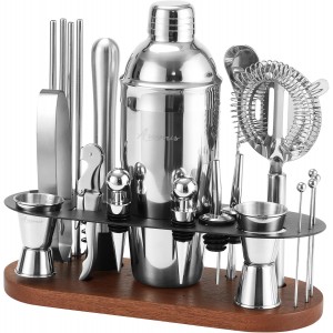 23-Piece Bartender Kit, Cocktail Shaker ...