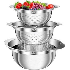 Colander, Stainless Steel Colander with ...