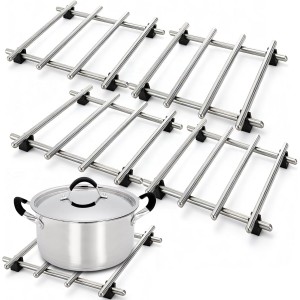 WUWEOT 4 Pcs Stainless Steel Trivet for ...