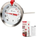 Instant Read Meat Thermometer 2'' Cooking Thermometer Kitchen Thermometer for Cooking for Liquid, Steak, Turkey Temp Checking