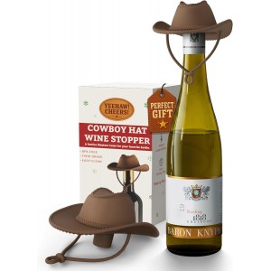 Cowboy Hat Wine Stopper, Funny Wine Gift...