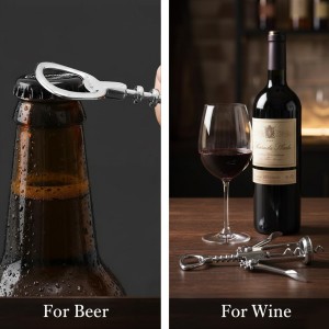Wine Opener Gift Set-Wing Corkscrew, Foil Cutter, Pourer and Wine Bottle Stopper Accessories Kit for Wine Lovers