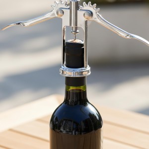 Wine Opener Gift Set-Wing Corkscrew, Foil Cutter, Pourer and Wine Bottle Stopper Accessories Kit for Wine Lovers