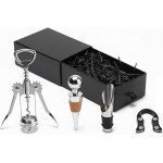 Wine Opener Gift Set-Wing Corkscrew, Foil Cutter, Pourer and Wine Bottle Stopper Accessories Kit for Wine Lovers