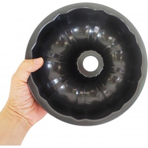 7 Inch Cake Pan, Carbon Steel Fluted Tube Pan, Nonstick Gugelhupf Cake Mold, Medium Size Round Baking Tin for Homemade Pound Cakes, Jello, Gelatin - 2 Packs