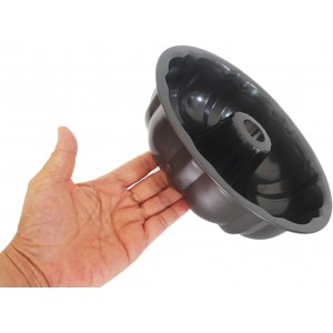 7 Inch Cake Pan, Carbon Steel Fluted Tube Pan, Nonstick Gugelhupf Cake Mold, Medium Size Round Baking Tin for Homemade Pound Cakes, Jello, Gelatin - 2 Packs