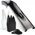 Börner by Reston Lloyd Mandoline Slicer V6 (Starter Set) • Stainless Steel Slicer with V-Blade • Adjustable Kitchen Slicer for Vegetables & Fruits • Various Thicknesses & Grater