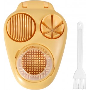 3 in 1 Way Hard Boiled Egg Slicer, Plast...