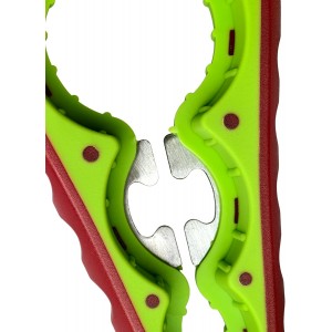 5-in-1 Jar Opener whit Beer bottle opener for Weak Hands,Non-slip Easy Grip Can Opener,Used to remove stubborn LIDS (Red)