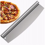 Multifunctional Stainless Steel Pizza Cutter & Chopper – Chef Knife Style Food Slicer for Pizza, Cheese, Pasta, Meat & Vegetables, Heavy-Duty Pizza Cutter for Homes, Kitchen, and Restaurants.