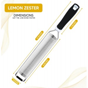 Stainless Steel Zester for Cheese, Lemon, Citrus and much more!