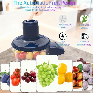 Automatic Grape Peeler Machine,Electric Peeling Machine for Grape,Automatic Garlic & Cherry Tomato Peeler Skin Remover Tool for Small Fruits,Efficient Peeling Kitchen Gadget for Home Use (Blue)