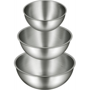 3-Piece Stainless Steel Mixing Bowls Set...