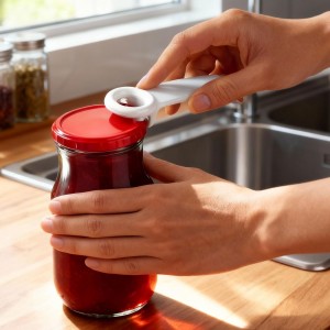 6 Pack Jar Key Opener - Plastic Jar Lid Opener with Easy Grip Hand Held 5.5