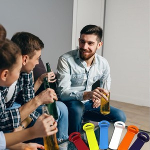 6 Pack Jar Key Opener - Plastic Jar Lid Opener with Easy Grip Hand Held 5.5