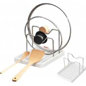 2 in 1 Pot Lid Holder & Spoon Rest for K...