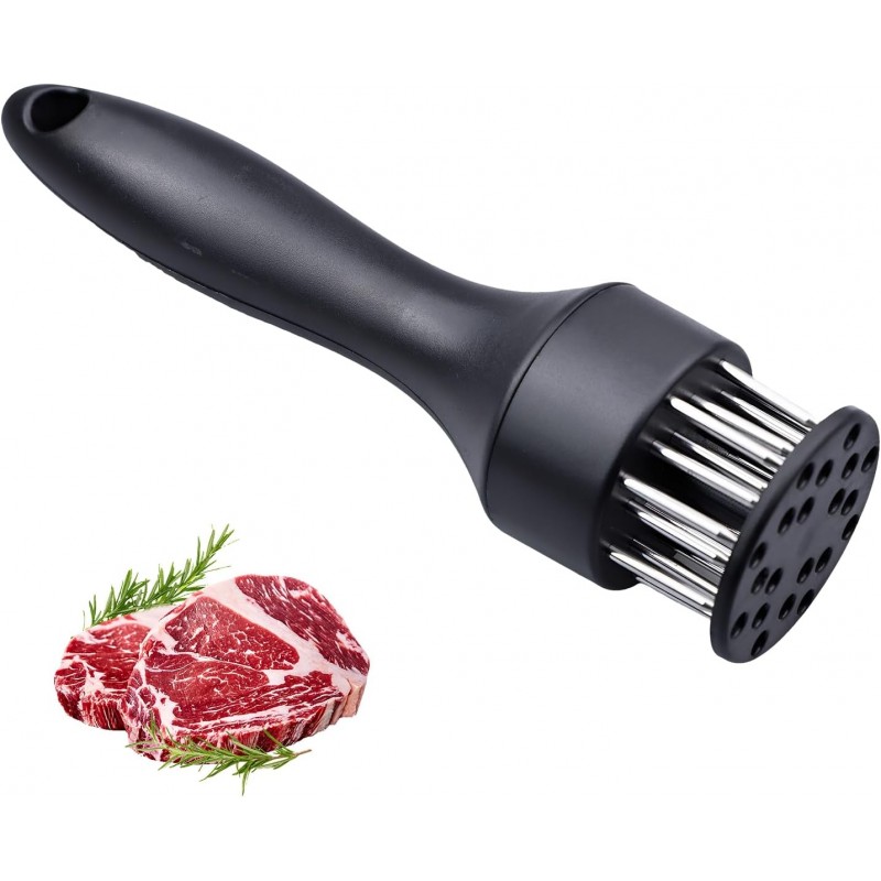 Meat Tenderizer Tool, Stainless Steel Needle Blade Design for Beef, Chicken, Steak, and Pork, Easy-to-Use Tenderizing Tool for Home Cooking