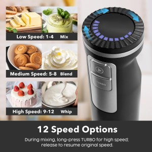 2-In-1 Hand Mixer Immersion Blender Electric Handheld, Portable Hand Blender Electric Mixer with Beater Dough Whisk & Blending Cup, Food Processor Kitchen Gadgets for Smoothies Baby Food Baking & Soup