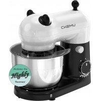 Stand Mixer, Compact & Space-Saving, Stainless Steel Bowl, Unique & Playful Design, Effcient Motor, Dishwasher-Safe Attachments, SM-2549A (Panda)