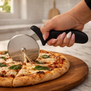 King Arthur Baking Company Pizza Cutter, 4 Inch Wheel, Stainless Steel Blade, Dishwasher Safe