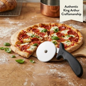 King Arthur Baking Company Pizza Cutter, 4 Inch Wheel, Stainless Steel Blade, Dishwasher Safe