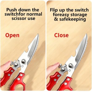 3-piece kitchen set include Kitchen Shears Peeler Can Opener Manual,Heavy Duty Kitchen Scissors for Chicken, Potato Carrot Peelers,Magnet,Stainless Steel,Stainless