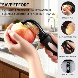 3-piece kitchen set include Kitchen Shears Peeler Can Opener Manual,Heavy Duty Kitchen Scissors for Chicken, Potato Carrot Peelers,Magnet,Stainless Steel,Stainless