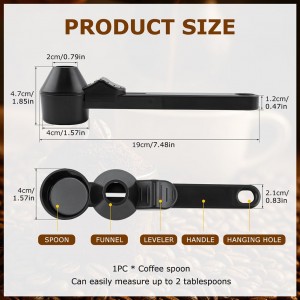 Measuring Spoon Funnel 2-in-1-2 TBSP Scoop for Protein Powder & Coffee - Anti-Spill Kitchen Utensil
