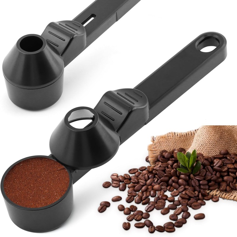 Measuring Spoon Funnel 2-in-1-2 TBSP Scoop for Protein Powder & Coffee - Anti-Spill Kitchen Utensil