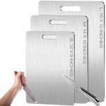 Titanium Cutting Board - New Upgrade 100% Pure Titanium Cutting Boards for Kitchen Double Sided Non Toxic Titanware Cutting Board,Hygiene Durable Dishwasher Safe Chopping Board (12"L x 9"W)