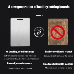 Titanium Cutting Board - New Upgrade 100% Pure Titanium Cutting Boards for Kitchen Double Sided Non Toxic Titanware Cutting Board,Hygiene Durable Dishwasher Safe Chopping Board (12"L x 9"W)