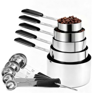 Measuring Cups and Spoons Set Stainless ...