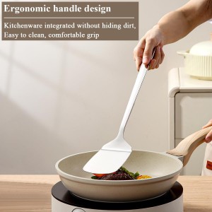 Berglander Stainless Steel Spatulas Set 3pcs, Metal Spatula Solid&Slotted&Flexible Turner, Heavy Duty Sturdy Kitchen Spatula, High Heat Resistant Cooking Utensils for Nonstick Cookware