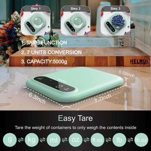 Digital Food Scale 11lb/0.01oz, Kitchen Scales Digital Weight Grams and Oz for Weight Loss, Baking and Cooking,LED Display，with Tare Function