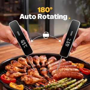 0.3S Instant Read Meat Thermometer – Digital Food Thermometer for Cooking, Grilling, BBQ, Candy, Air Fryer, Griddle – Kitchen Gadget Essentials & Gift for Him