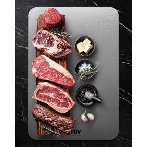 Titanium Cutting Board, 100% Pure Titanium Cutting Boards For Kitchen, Best Non Toxic chopping board, Dishwasher safe, Hygiene and Durability for Meat, Fruit, and Vegetables (Set of 3)