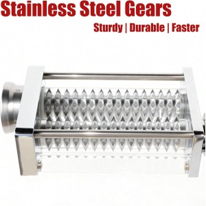 Adjustable Meat Tenderizer Attachment for KitchenAid Stand Mixers – 3 Thickness Settings, Fits All 4.5–7Qt Models, Heavy-Duty Metal Housing with Transparent Shell, Dishwasher Safe