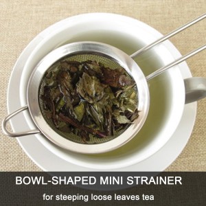 Small Fine Mesh Strainer Set, Stainless Steel Mini Sieve, Bar Strainer for Cocktail, Juice, Coffee, Tea Strainer for Loose Leaf Tea, Mini Sifter for Matcha, Flour, 4 PCS