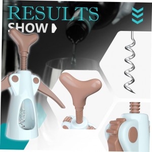 Wing Corkscrew Wine Opener with Long Wing Handle Stainless Steel and PP Material Ergonomic Sharp Drill Design for Easy Bottle Opening Suitable for Home Bar Restaurant Party Use