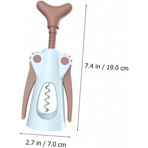Wing Corkscrew Wine Opener with Long Wing Handle Stainless Steel and PP Material Ergonomic Sharp Drill Design for Easy Bottle Opening Suitable for Home Bar Restaurant Party Use
