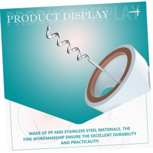 Wing Corkscrew Wine Bottle Opener with Sharp Drill Design Press-extraction Tool for Smooth Labor-saving Opening for Home Bars Restaurants Parties and Gatherings