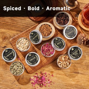 Whiskey Smoker Kit with Torch - 12 Flavors Wood Chips - Cocktail Smoker Infuser Kit, Old Fashioned Drink Smoker Kit, Birthday Bourbon Whiskey Gifts for Men,Dad(NO Butane)