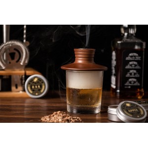 Whiskey Smoker Kit with Torch - 12 Flavors Wood Chips - Cocktail Smoker Infuser Kit, Old Fashioned Drink Smoker Kit, Birthday Bourbon Whiskey Gifts for Men,Dad(NO Butane)