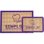 Non-Stick Silicone Baking Mat Set of 2 - Gluten-Free Labeled Reusable Baking Mats for Cookie Sheet - Non Slip & Food Safe - Perfect for Pastries, Macaroons, Bread & Oven Use