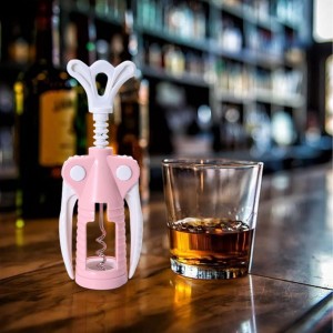 Double Lever Cork Remover – Ergonomic Metal Corkscrew Tool, Heavy-Duty Wing Handle for Effortless Cork Removal | Perfect for Sommelier Use, Wine Tasting, Hotel Bar, Dining Event, Beverage Service