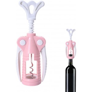 Double Lever Cork Remover – Ergonomic Metal Corkscrew Tool, Heavy-Duty Wing Handle for Effortless Cork Removal | Perfect for Sommelier Use, Wine Tasting, Hotel Bar, Dining Event, Beverage Service