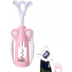 Double Lever Cork Remover – Ergonomic Metal Corkscrew Tool, Heavy-Duty Wing Handle for Effortless Cork Removal | Perfect for Sommelier Use, Wine Tasting, Hotel Bar, Dining Event, Beverage Service