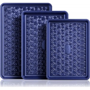 HONGBAKE Nonstick Baking Sheet Pan Set o...