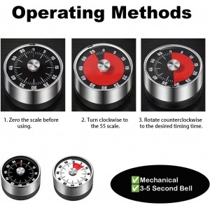 Digital Kitchen Timer for Cooking, Loud Alarm, Magnetic Back (Sliver)