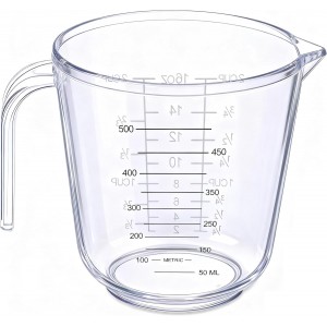 Measuring Cup, 2 Cup, Clear